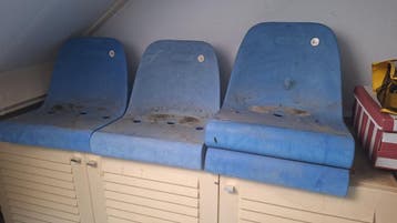 Originele Excelsior stadion kuipstoeltjes (4 stuks)