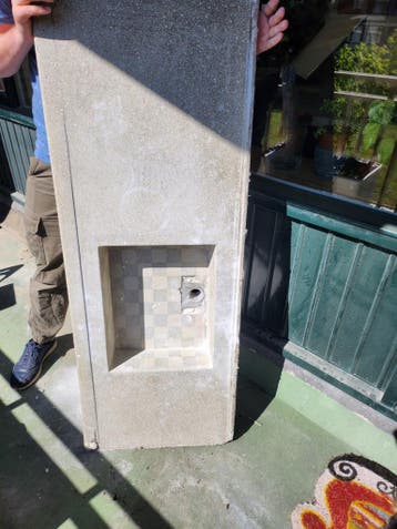 Granito aanrechtblad met geïntegreerde spoelbak