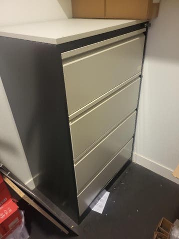 Metalen archiefkast 4 laden