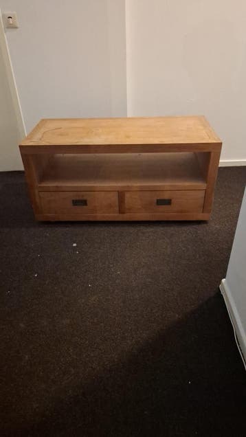 Houten TV-meubel met lades - Gebruikt eiken