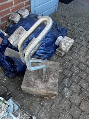 Fietssteunen/fietsrek