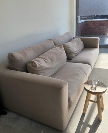 Bank van canvas - moet weg