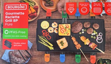 BOURGINI Gourmette Raclette Grill 8P Pure PFAS-vrij