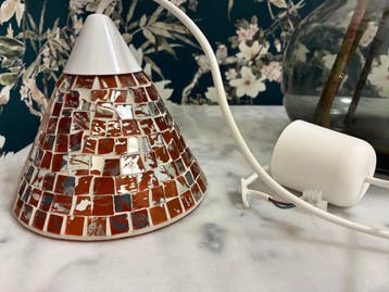 Leuk hanglampje in mozaïek stijl