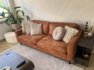 Comfortabele bruine bank - Goede staat - direct af te halen