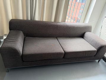 Gratis af te halen: 2,5-zits bank, antraciet stof