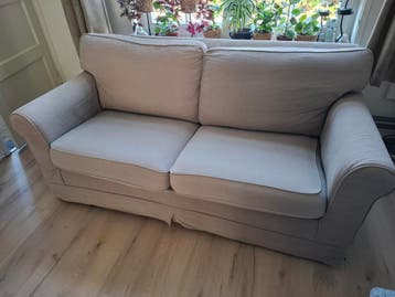 Tweezitsbank - Lichtbeige stof