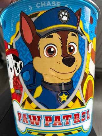 Paw patrol prullenbak gratis