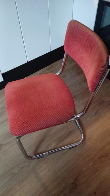 Buisframe keukenstoelen 4x