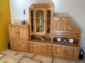 Eiken kast woonkamer