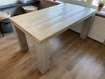 GRATIS steigerhouten tafel - opknapper 1,60 m