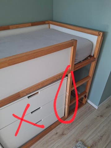 IKEA bed (hoog/laagslaper) gratis af te halen