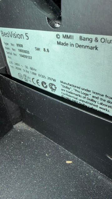 Bang & Olufsen BeoVision 5 Televisie - Klassiek Design