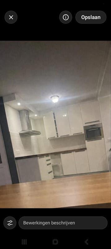 Mooie hoogglans keuken zonder apparatuur