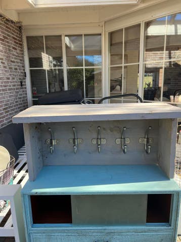 Steigerhouten Kapstok met 5 Haken - Robuust ruilen/gratis