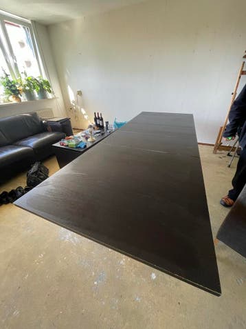 Grote zwarte eettafel - Ideaal voor diners