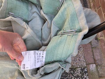 Gordijnen licht groen