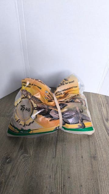 Reptielen zand halve zak