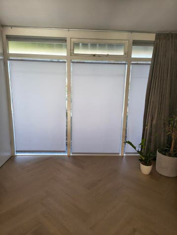 6x Grijs rolgordijn - diverse maten - gratis af te halen