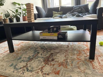 Zwarte Salontafel met Opbergruimte - Modern Design