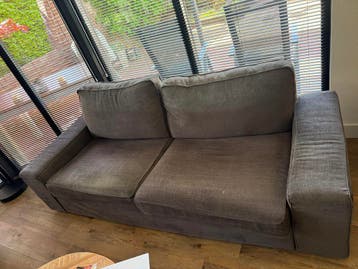 Comfortabele 2-zitsbank - Grijs - L225xD90xH80/50 cm