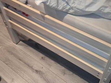 2x Eenpersoonsbed met bedlade - Hout