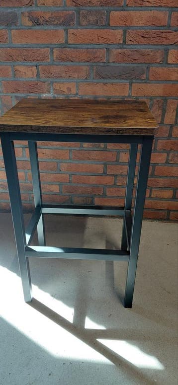 Set van 2 industriële krukjes/bijzettafeltjes