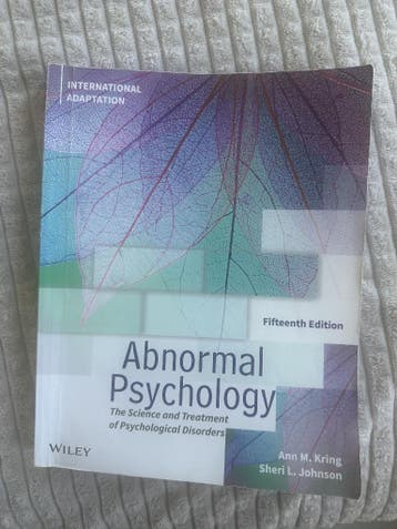 Abnormal Psychology. 15th ed