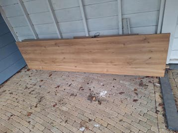 Kastelementen 235 hoog met eiken paneel 12mm