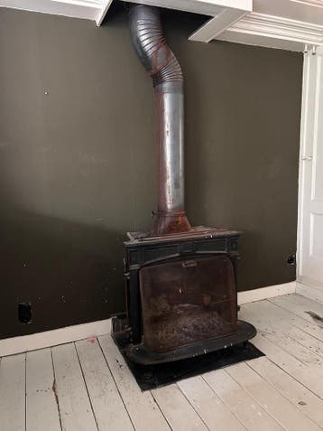 Robuuste ijzeren houtkachel - Klassiek model