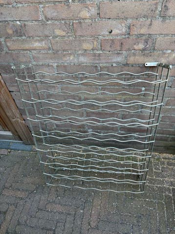 Metalen wijnrek voor 20 flessen - wandmontage mogelijk