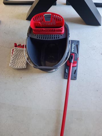 Vileda dweilset met emmer en 2 dweilen