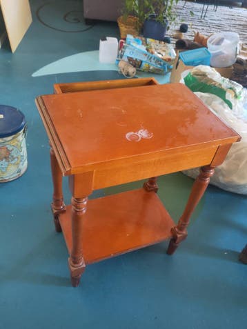 Houten bijzettafel met lade - 70x50x35 cm