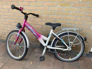 Noxon Kinderfiets - Roze/Wit -opknapper