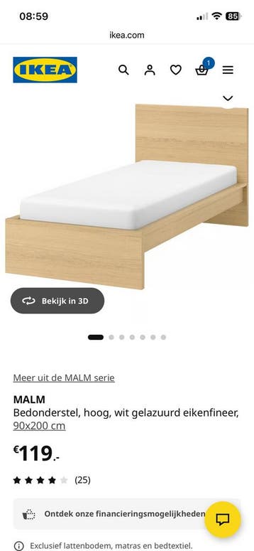 Gratis Ikea malm single bed 90*200 size Free