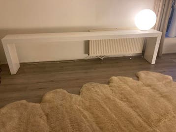 Witte sidetabel 310x35x60 cm