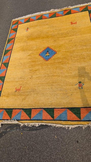 kleurrijk vloerkleed 2,50 x 2,00 meter