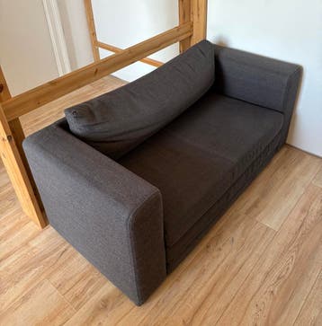 Ikea 2-zits bank (slaapbank) 145 x 70 Askeby grijs