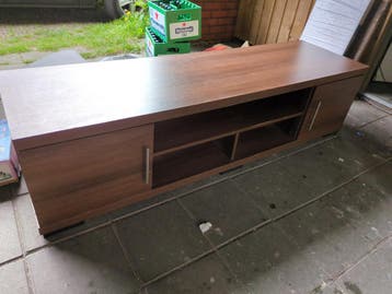 Gratis af te halen: Bruine TV Kast met Opbergruimte