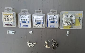 Diverse gordijnrails-accessoires - Nieuw en gebruikt