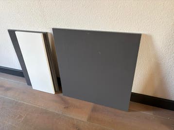 GRATSI IKEA Besta deurtjes en lade - Hoogglans grijs en wit