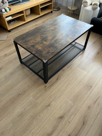 Salontafel bruin zwart gratis afhalen Leusden koffietafel