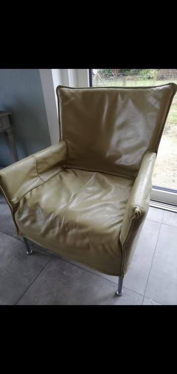 Gratis! Lederen L' Ancona fauteuil