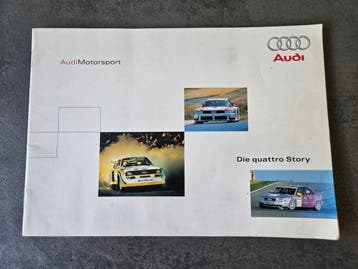 Gratis Audi Sport vintage boekje Quattro Die quattro Story