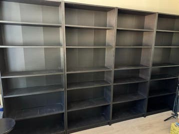 Met spoed gratis ophalen: 4 Billy Boekenkasten - Zwartbruin