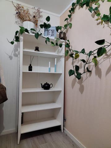 Gratis witte boekenkast