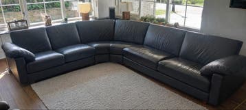 Lederen Hoekbank - Gratis