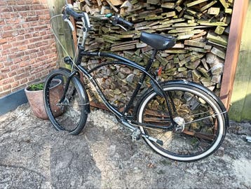 Zwarte herenfiets