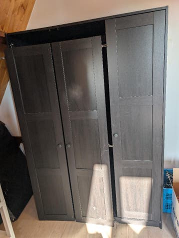 Ikea wardrobe black