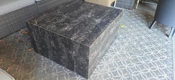 Gratis: Maatwerk salontafel marmerpatroon (70x80x40 cm)